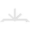 Ekena Millwork Vanguard Architectural Grade PVC Gable Bracket, 72"W x 33"H x 4"D x 4"F, 11/12 Pitch GBP072X33X0404VAN00 - alternate 4